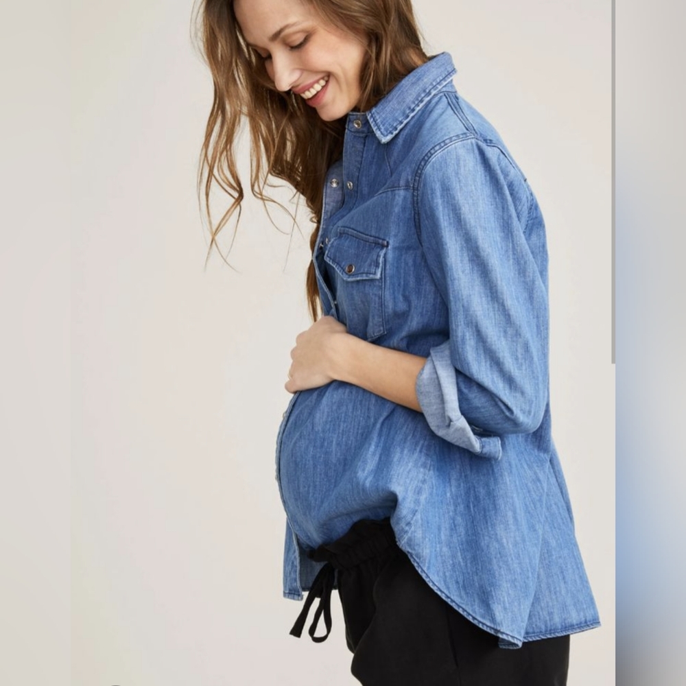 Hatch Mama Denim Shirt size 3